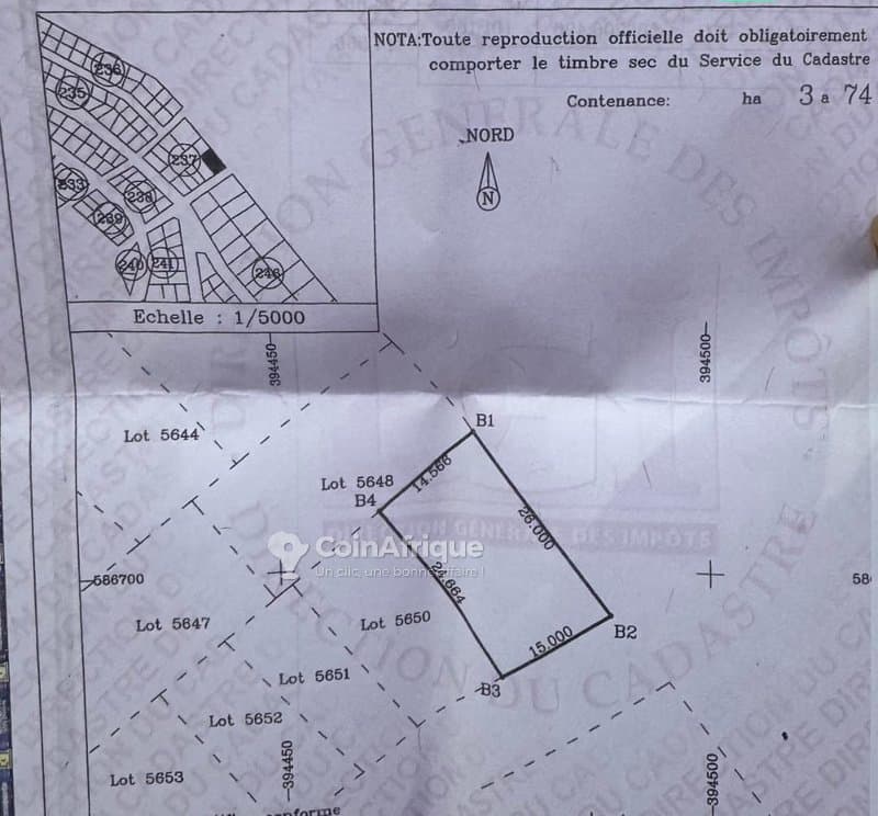 Terrains 374m² - Koumassi