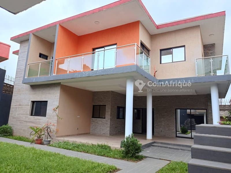 Vente villa duplex haut standing Rivera Mbadon vers ambassade de chine